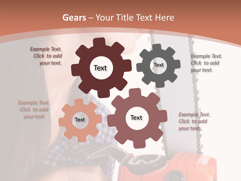 Worker Sharp Earphones PowerPoint Template