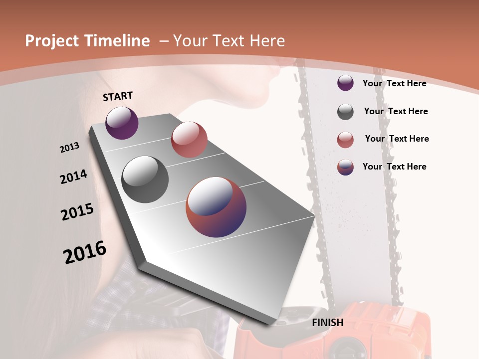 Worker Sharp Earphones PowerPoint Template