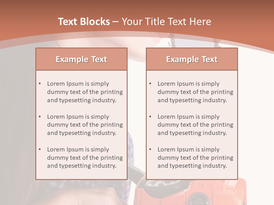 Worker Sharp Earphones PowerPoint Template