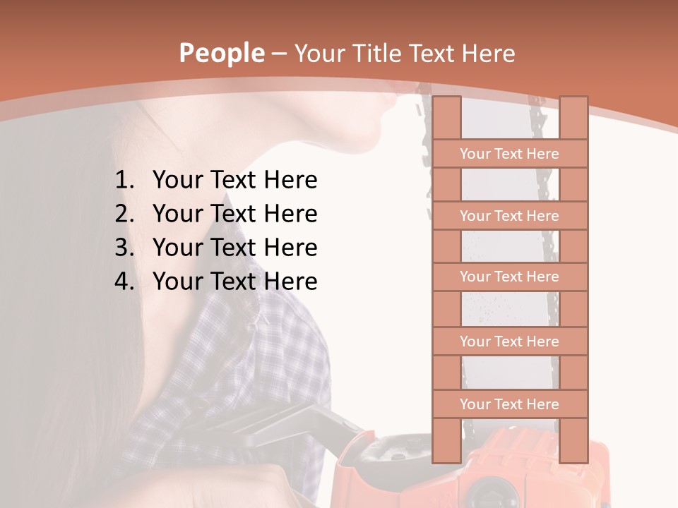 Worker Sharp Earphones PowerPoint Template