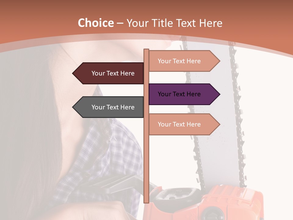 Worker Sharp Earphones PowerPoint Template