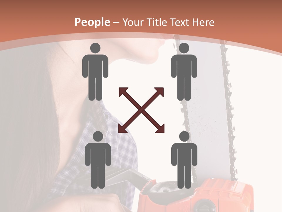 Worker Sharp Earphones PowerPoint Template