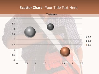 Standing Caucasian Carpenter PowerPoint Template