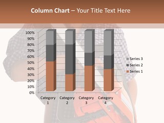 Standing Caucasian Carpenter PowerPoint Template