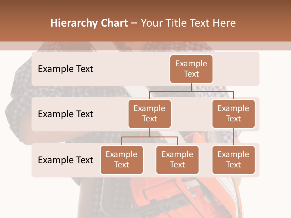 Standing Caucasian Carpenter PowerPoint Template