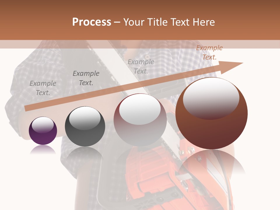 Standing Caucasian Carpenter PowerPoint Template