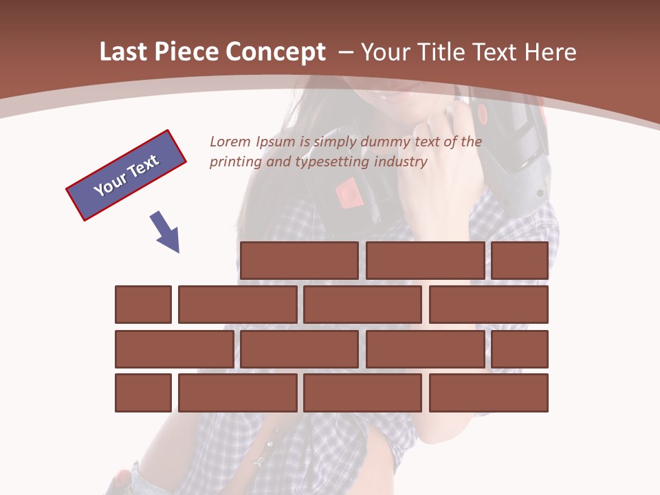 Electrical Person Construction PowerPoint Template