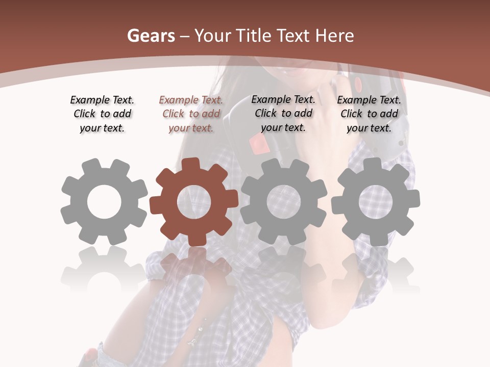 Electrical Person Construction PowerPoint Template