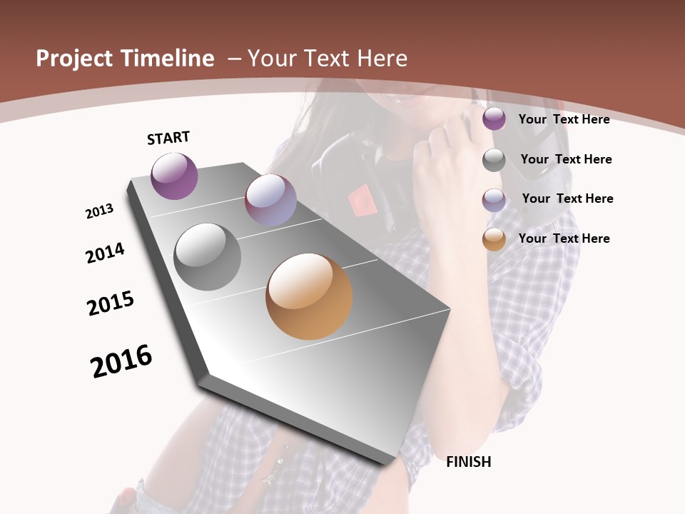 Electrical Person Construction PowerPoint Template