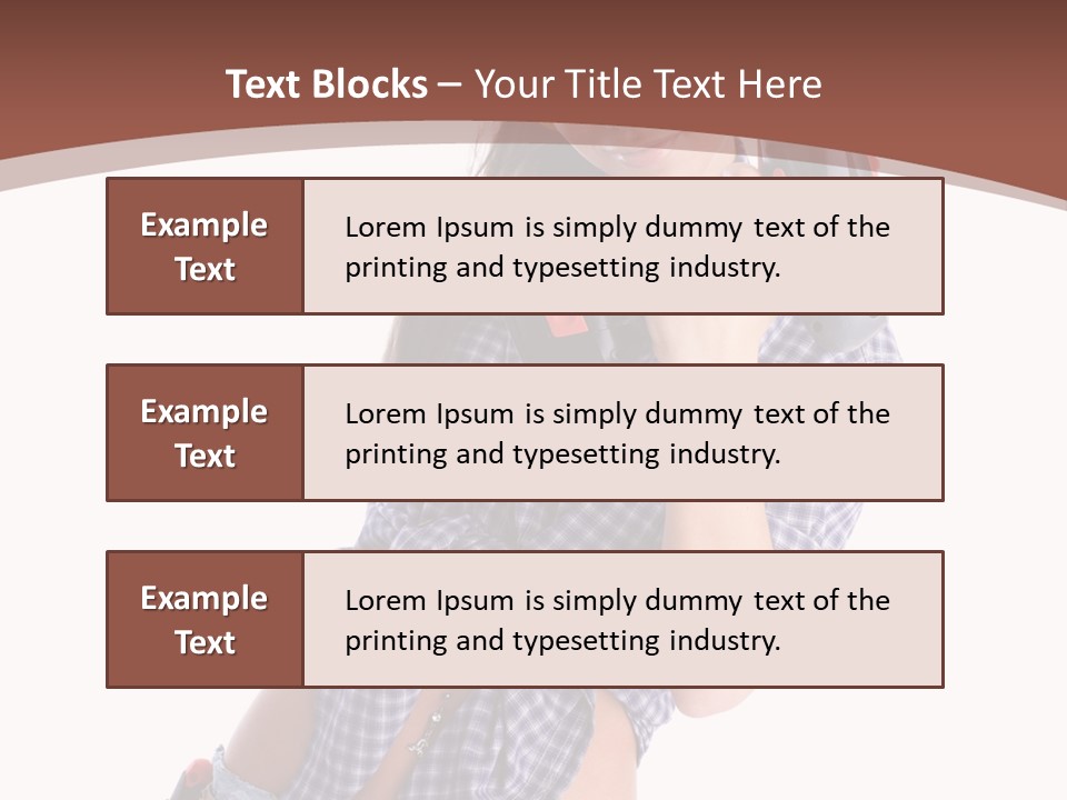 Electrical Person Construction PowerPoint Template