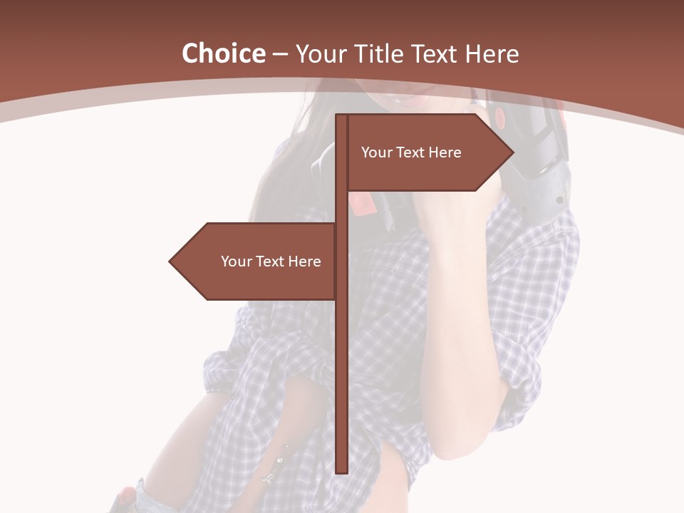 Electrical Person Construction PowerPoint Template