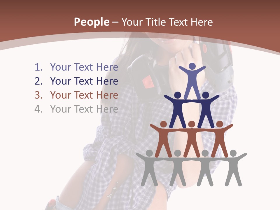 Electrical Person Construction PowerPoint Template