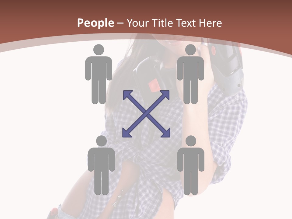 Electrical Person Construction PowerPoint Template