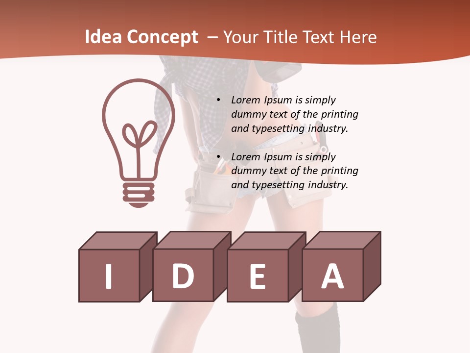 White Person Renovation PowerPoint Template