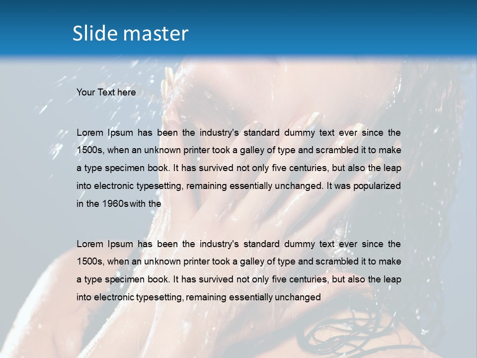 Girl Spray Clean PowerPoint Template