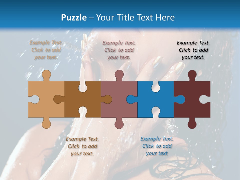 Girl Spray Clean PowerPoint Template