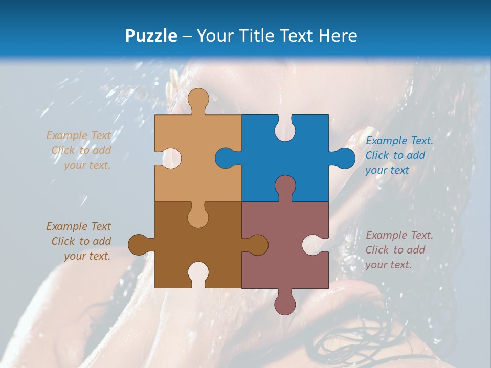 Girl Spray Clean PowerPoint Template