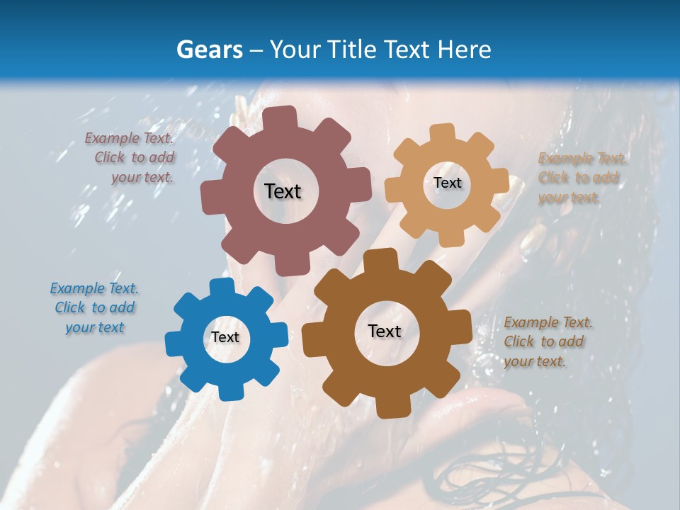 Girl Spray Clean PowerPoint Template