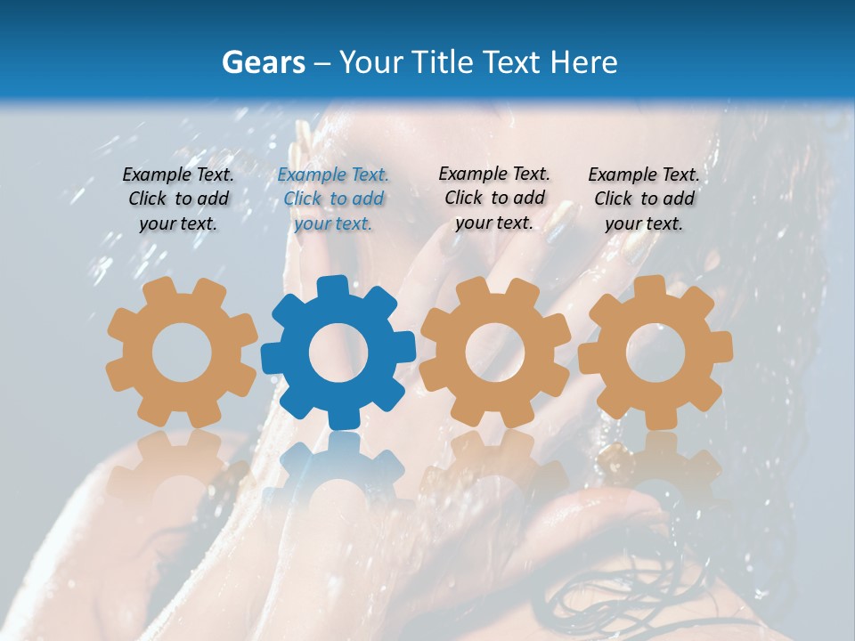 Girl Spray Clean PowerPoint Template