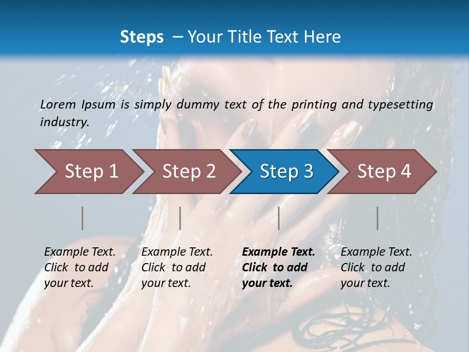 Girl Spray Clean PowerPoint Template