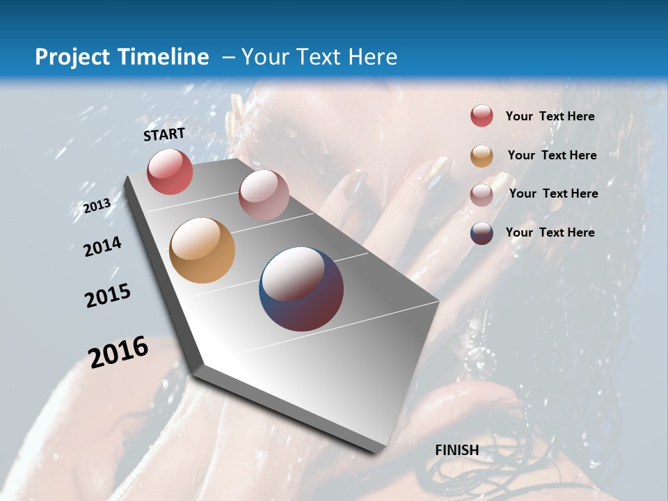 Girl Spray Clean PowerPoint Template