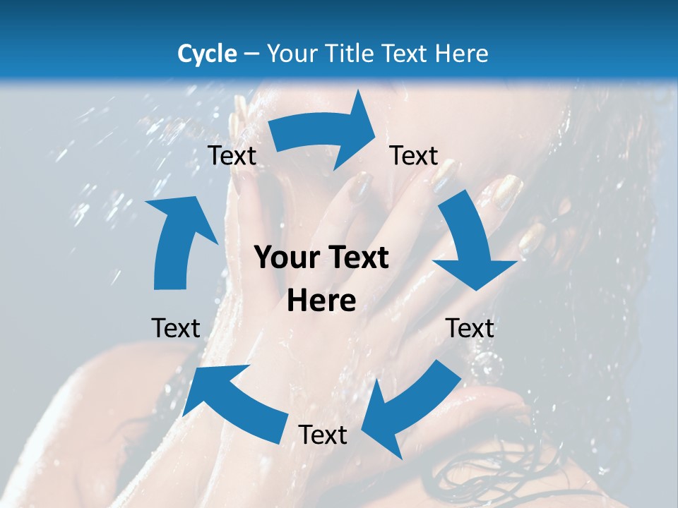 Girl Spray Clean PowerPoint Template