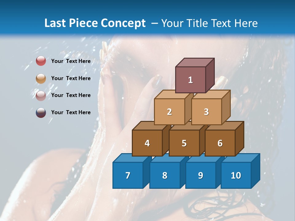 Girl Spray Clean PowerPoint Template