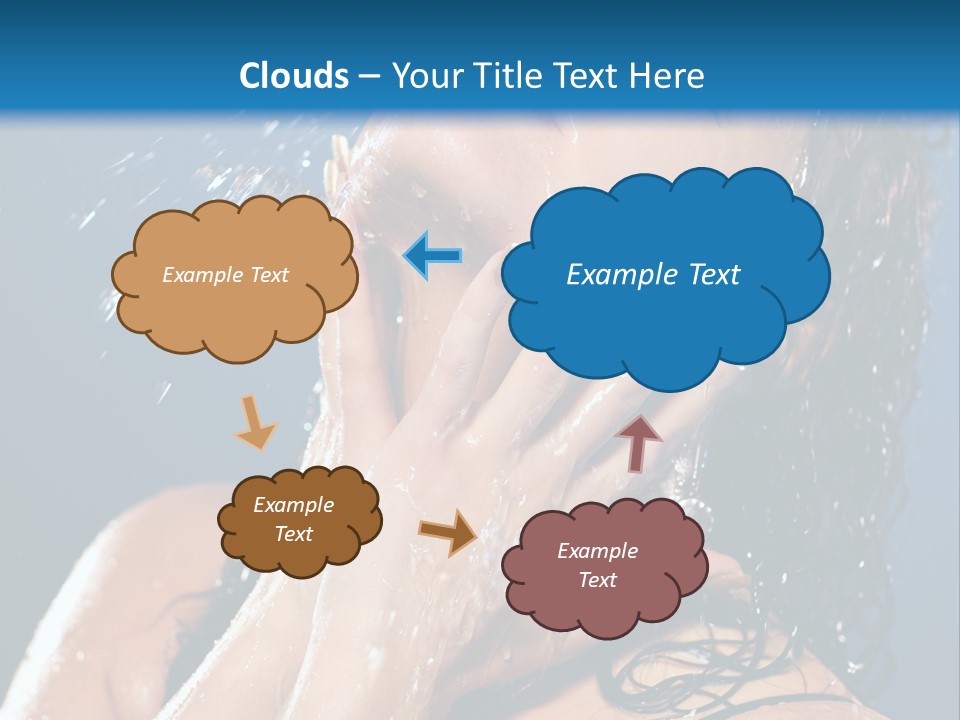 Girl Spray Clean PowerPoint Template