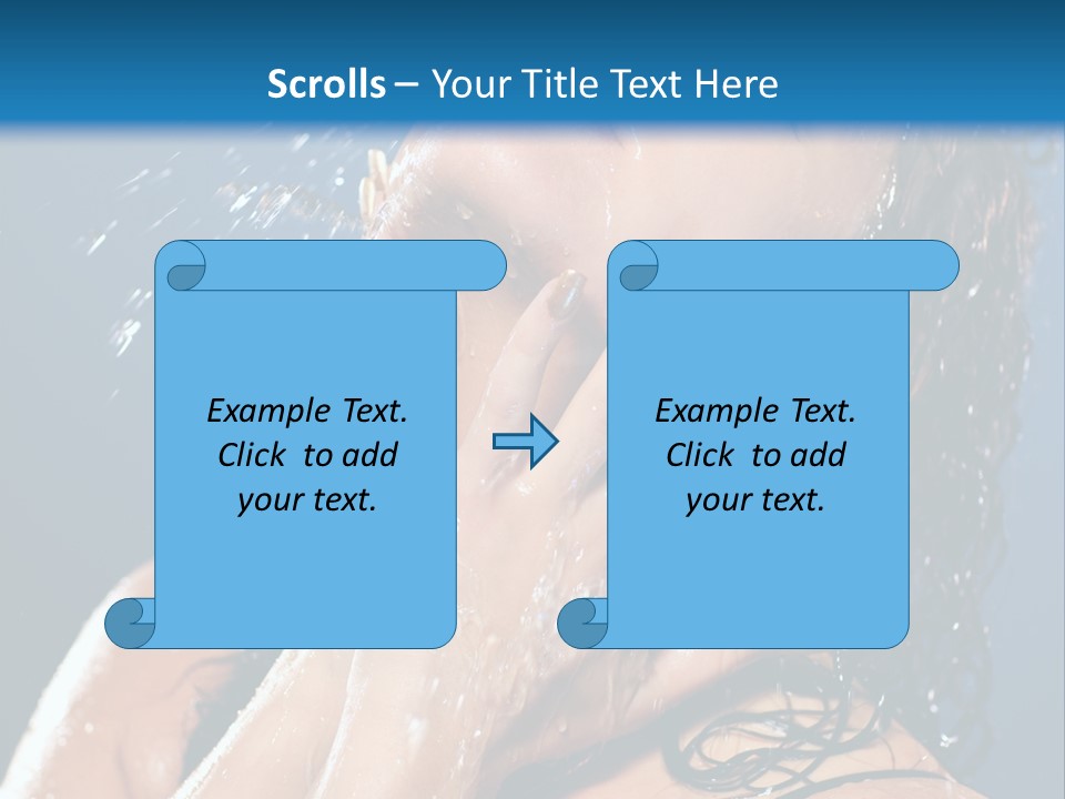 Girl Spray Clean PowerPoint Template