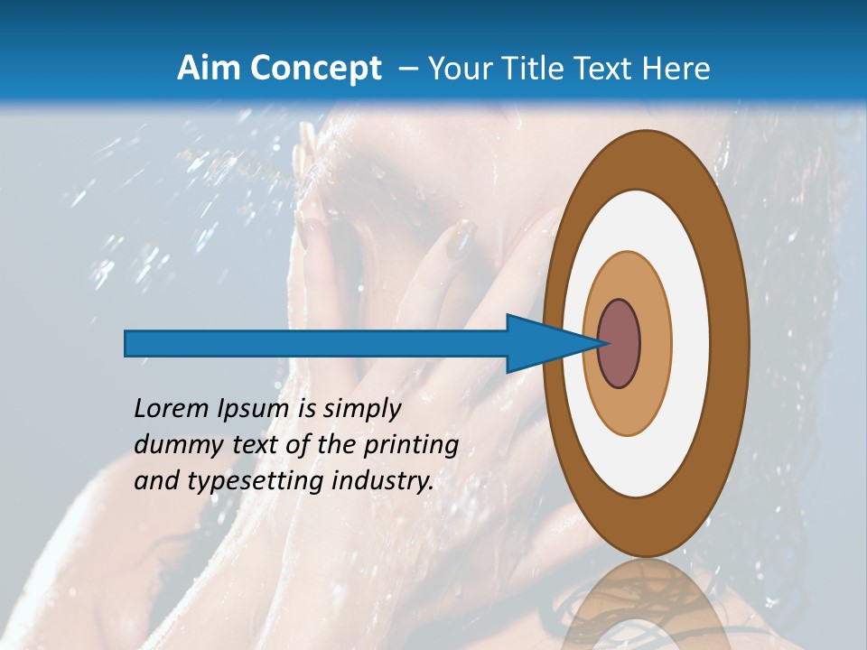 Girl Spray Clean PowerPoint Template