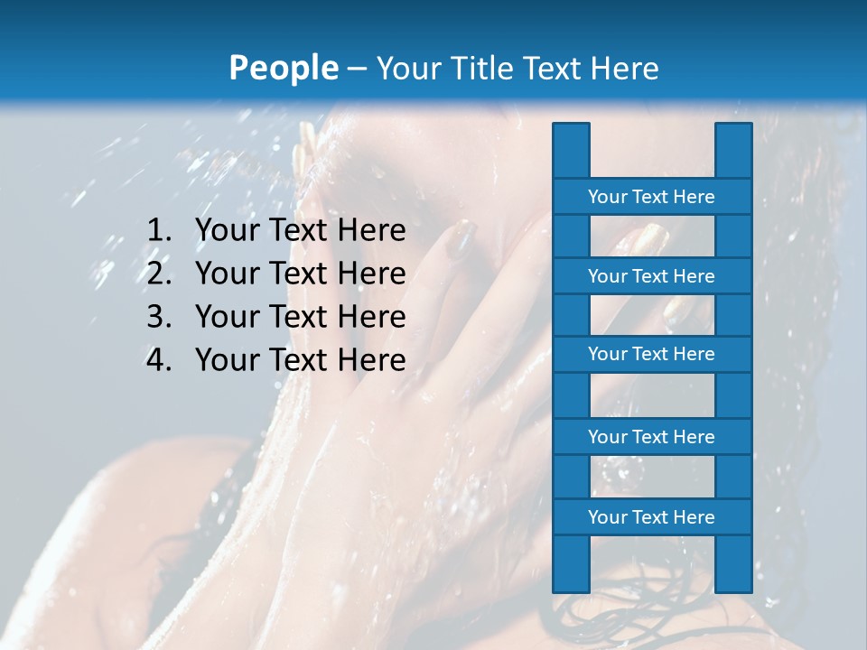 Girl Spray Clean PowerPoint Template