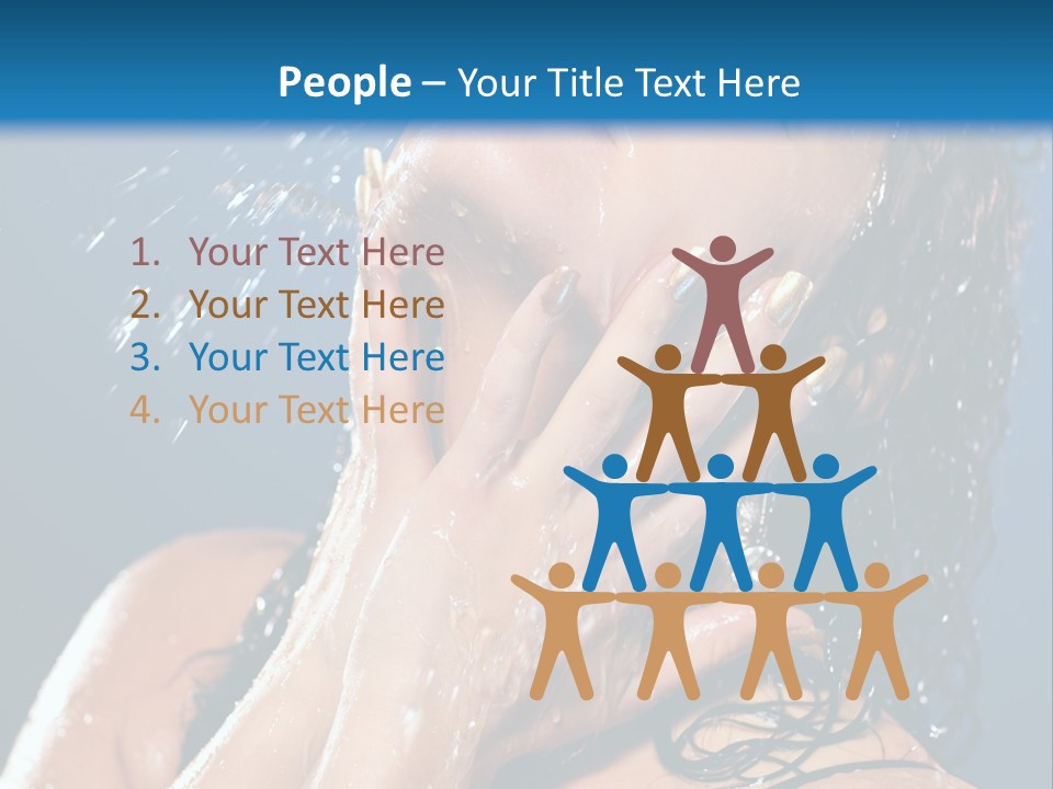 Girl Spray Clean PowerPoint Template