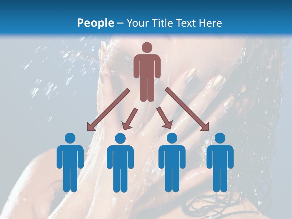 Girl Spray Clean PowerPoint Template