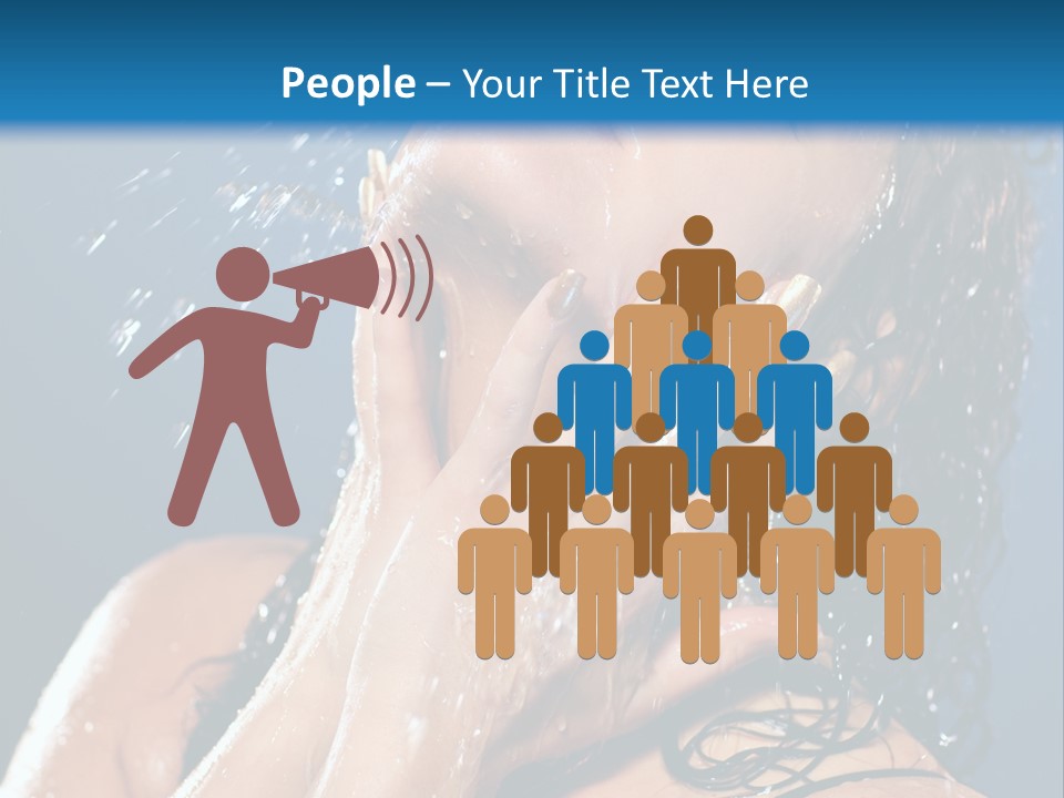 Girl Spray Clean PowerPoint Template