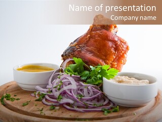 Potato Fried Lunch PowerPoint Template