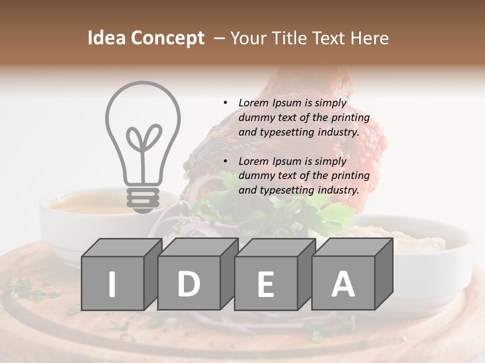 Potato Fried Lunch PowerPoint Template