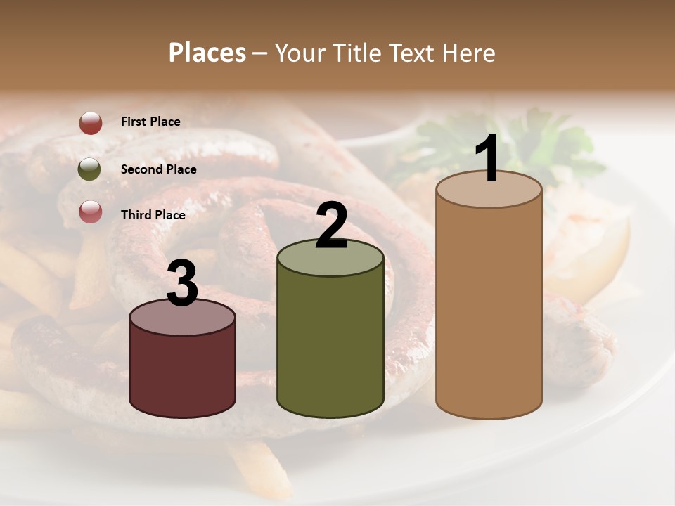 Green White Slice PowerPoint Template