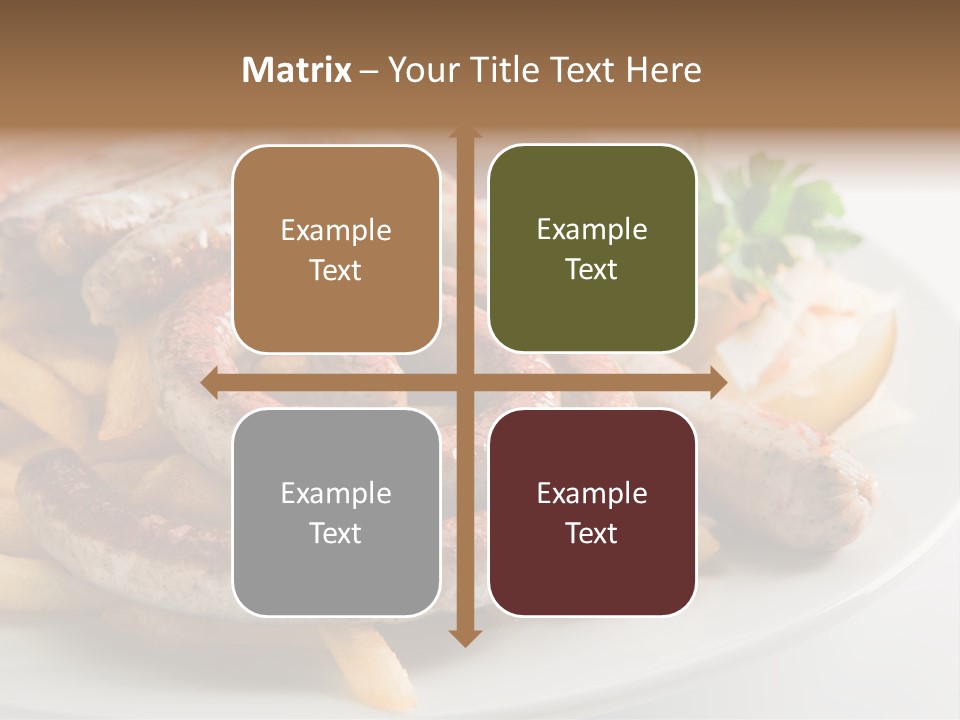 Green White Slice PowerPoint Template