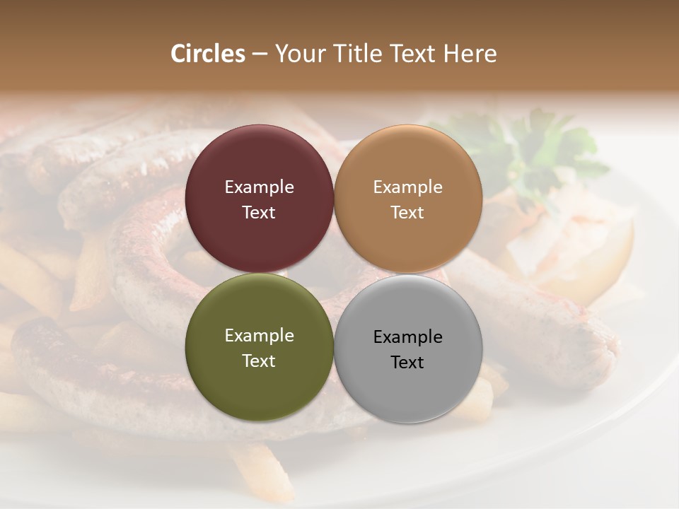 Green White Slice PowerPoint Template