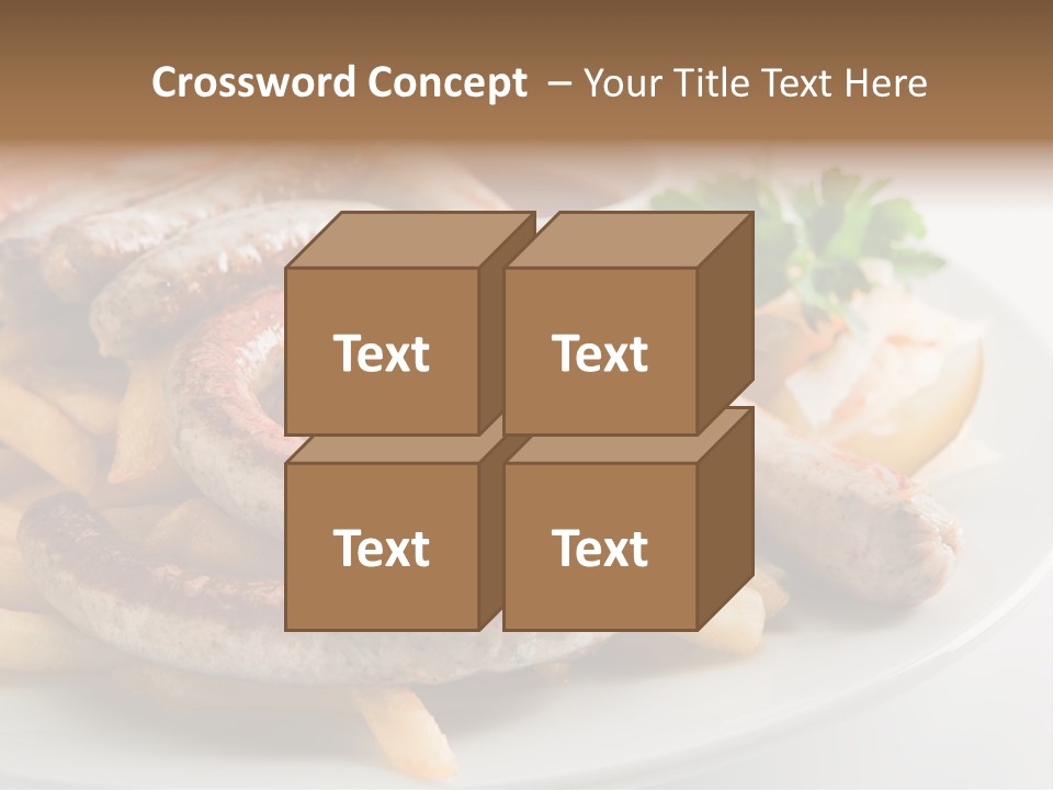 Green White Slice PowerPoint Template