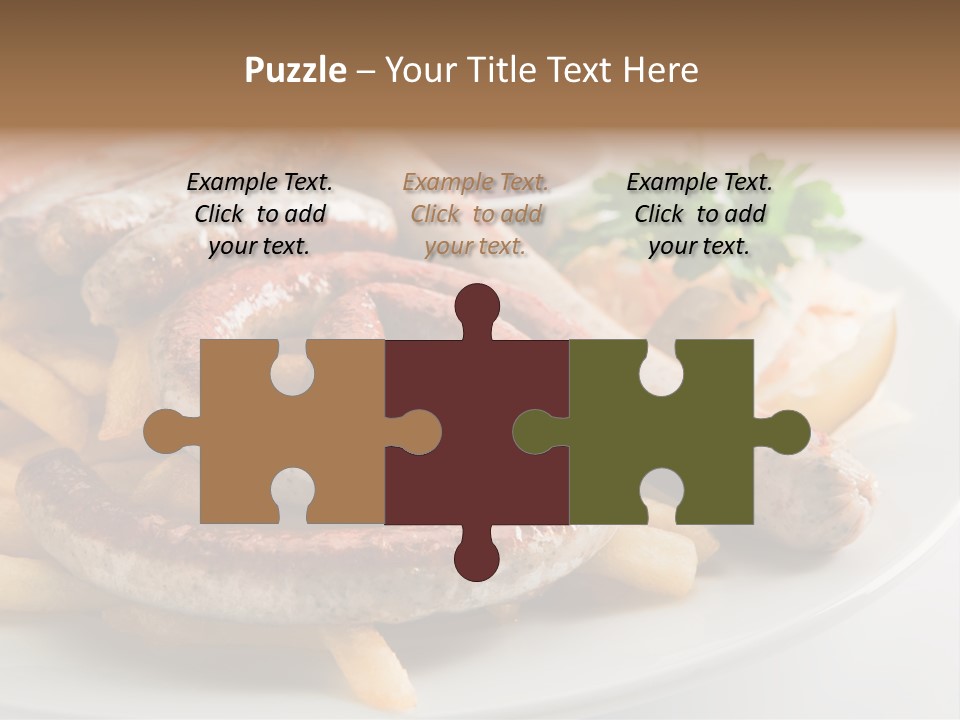 Green White Slice PowerPoint Template