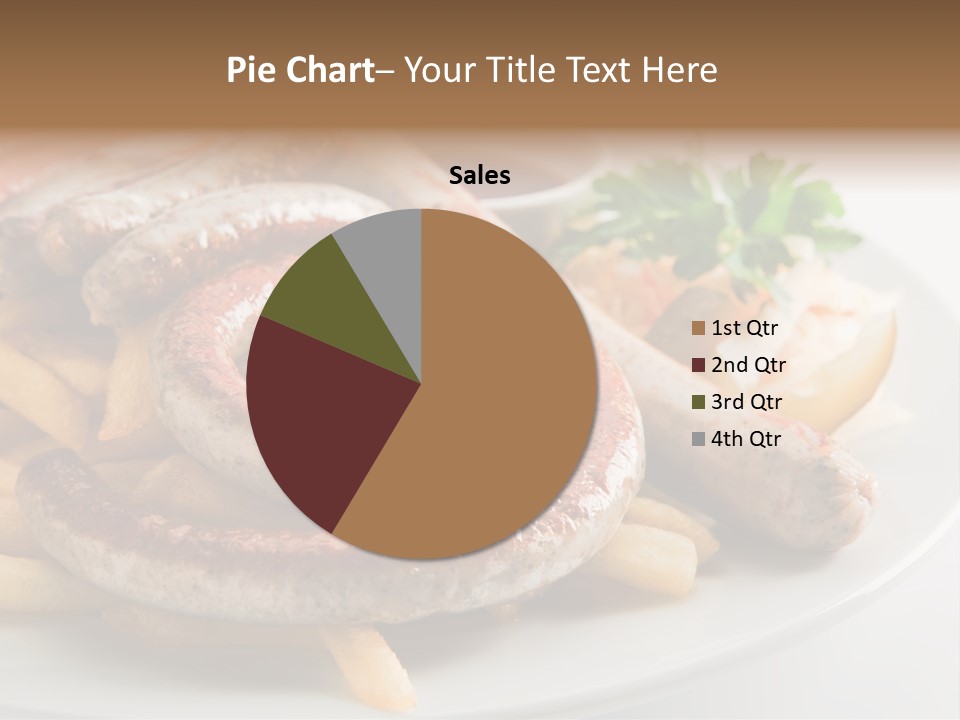 Green White Slice PowerPoint Template