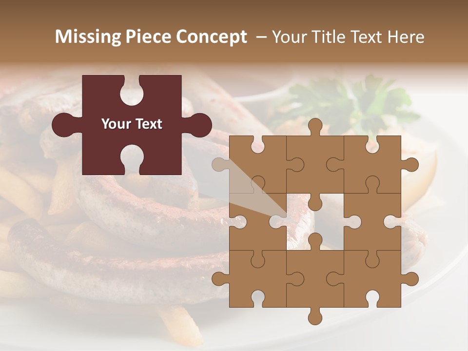 Green White Slice PowerPoint Template