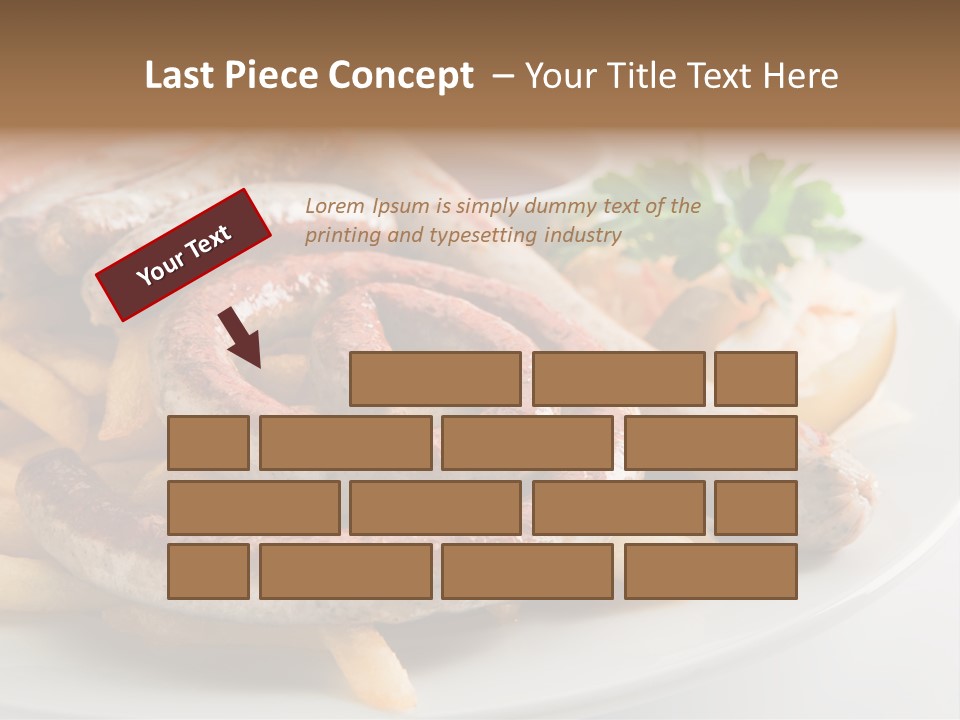 Green White Slice PowerPoint Template