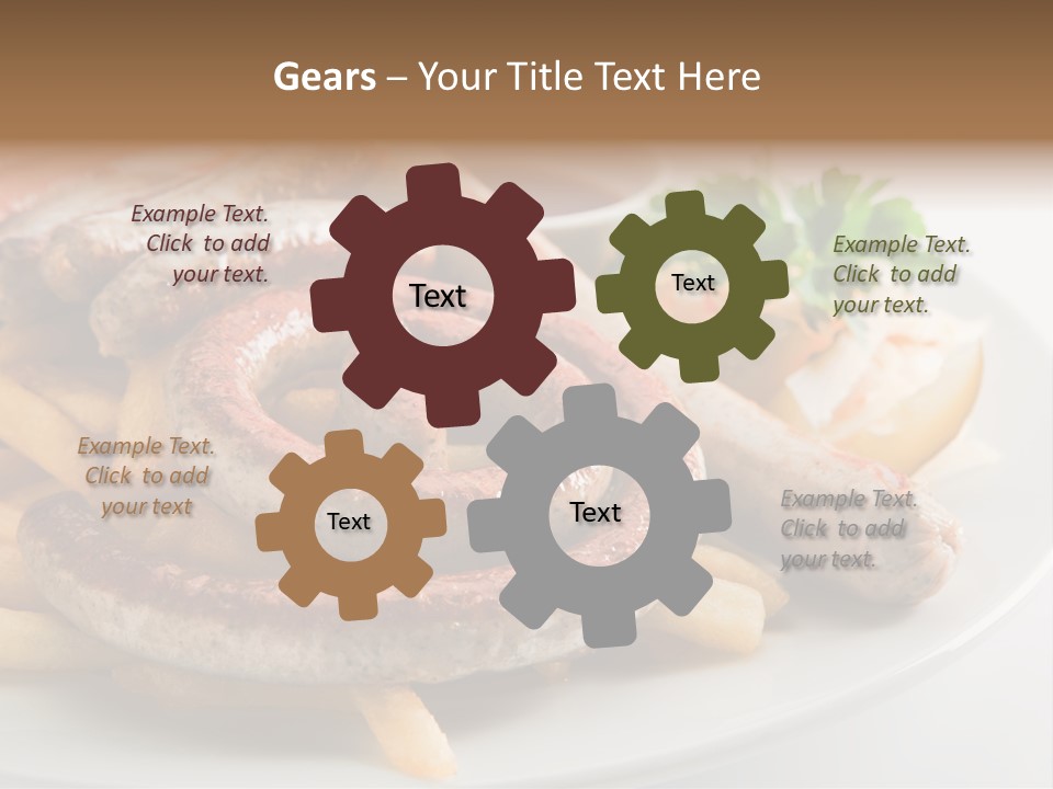 Green White Slice PowerPoint Template
