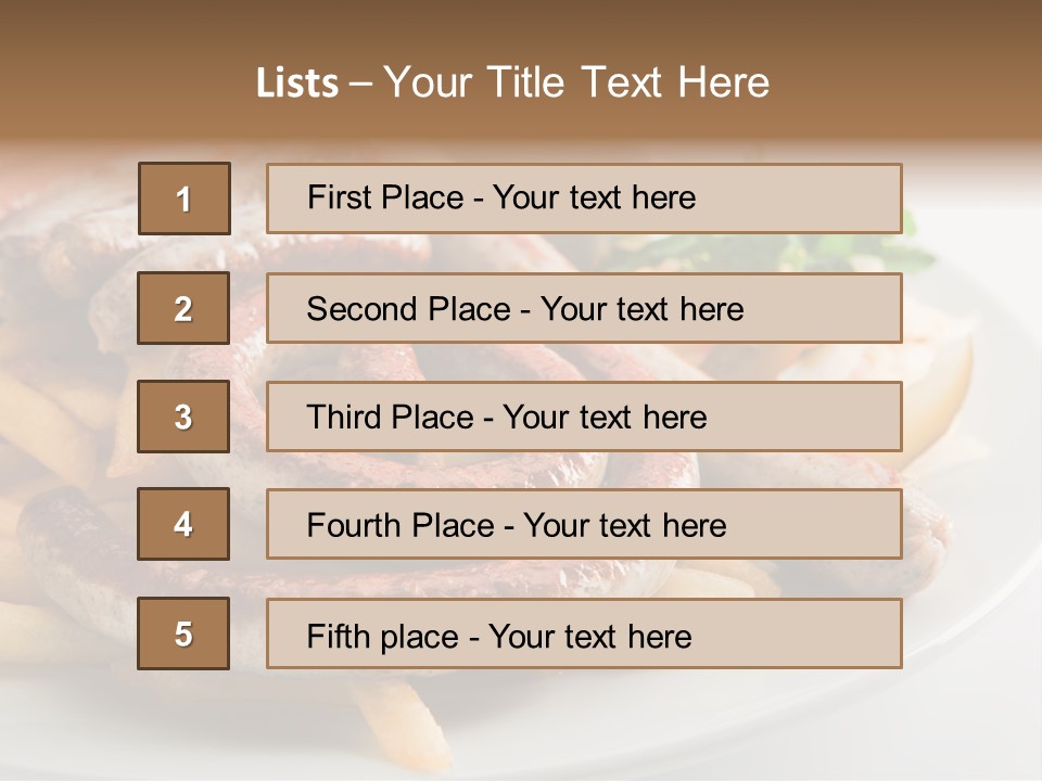 Green White Slice PowerPoint Template