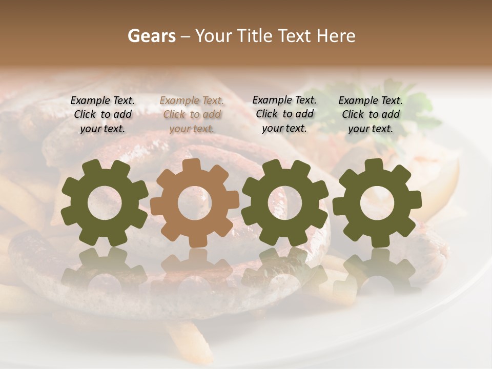 Green White Slice PowerPoint Template