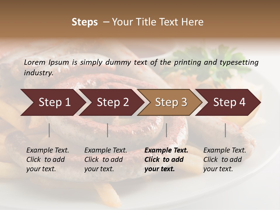 Green White Slice PowerPoint Template