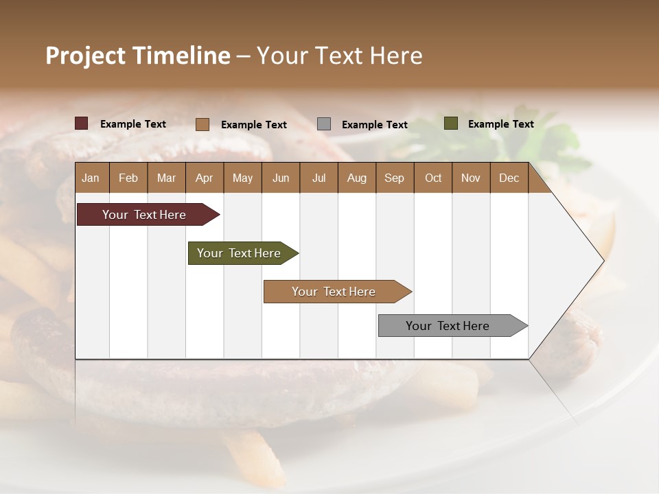 Green White Slice PowerPoint Template