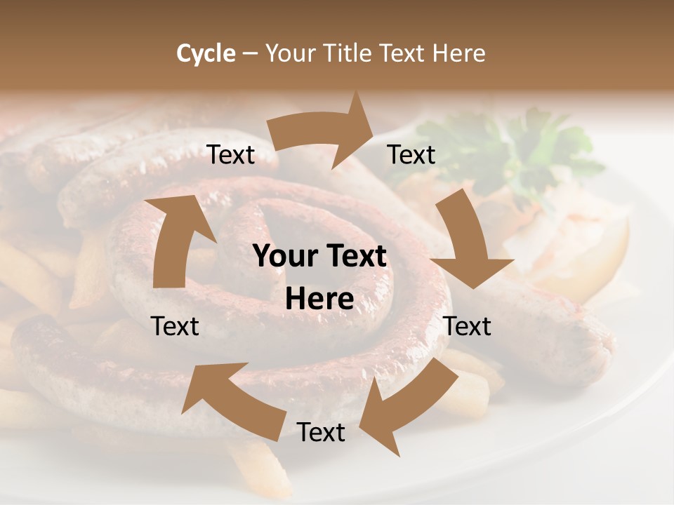 Green White Slice PowerPoint Template